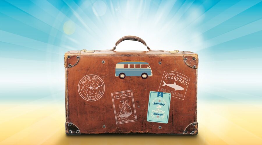 luggage, travel, sunlight
